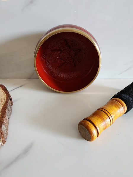 Red Singing Bowl