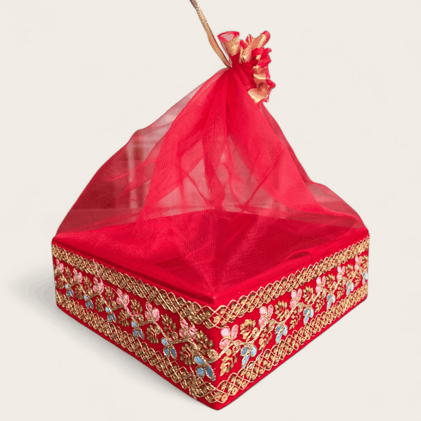 Red Sequin Gift Box - Set of 3