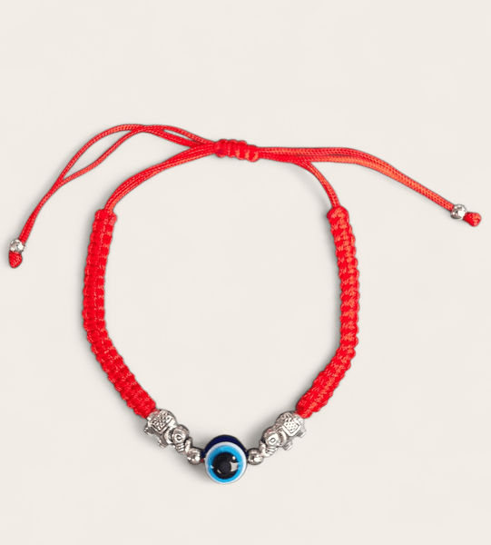 Adjustable Lakshmi String with Elephant and Evil Eye