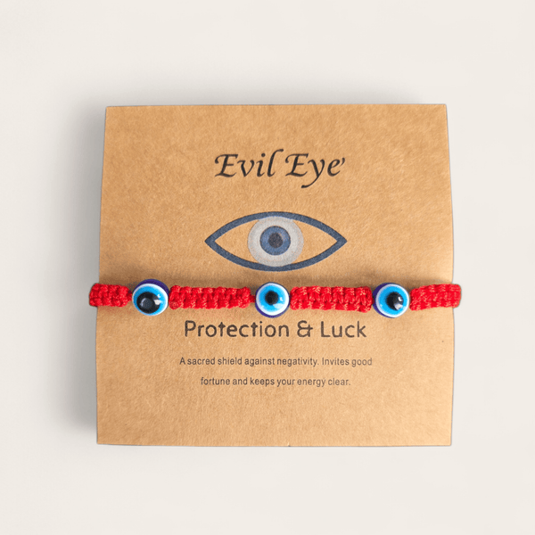 Red Evil Eye Adjustable String