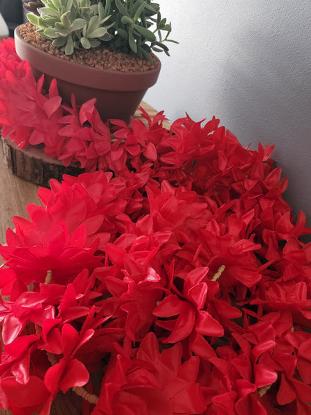Red Flower Garland