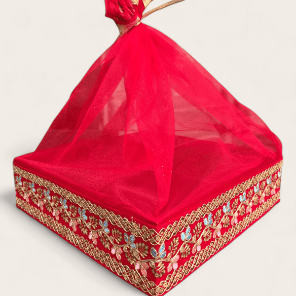 Red Sequin Gift Box - Set of 3
