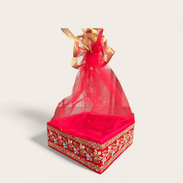 Red Sequin Gift Box - Set of 3