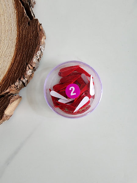 Red Raindrop Bindis (Dots) Size 2