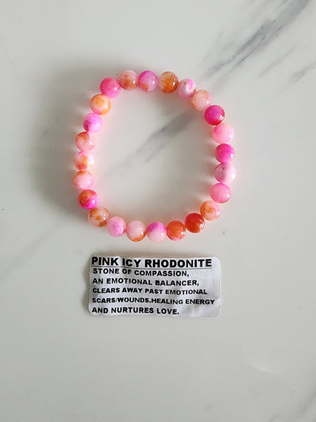 Rhodonite Gemstone Bracelet