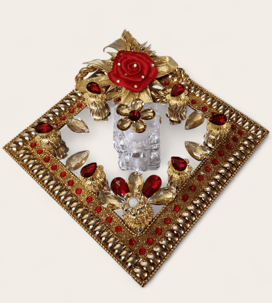 Red and Gold Single Ring Tray