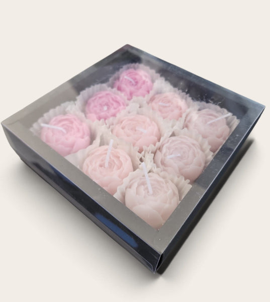 Shades of Pink Rose Candle Box