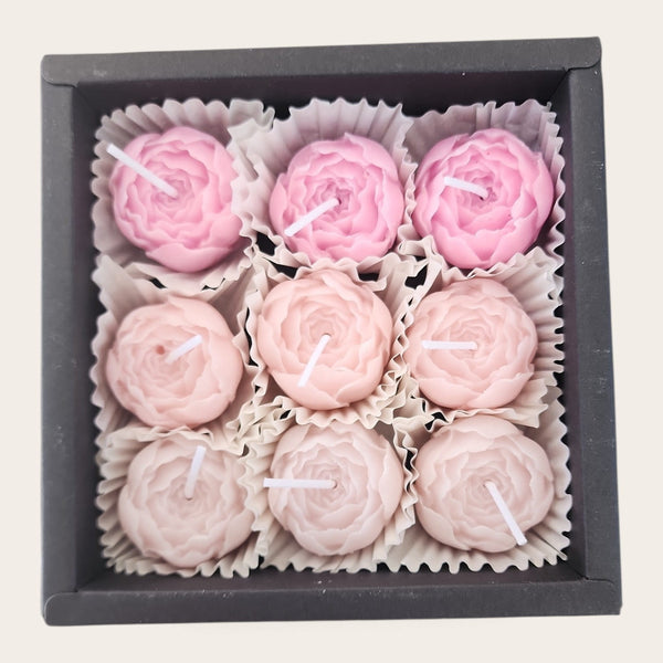 Shades of Pink Rose Candle Box