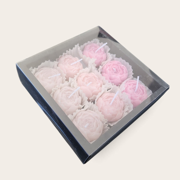 Shades of Pink Rose Candle Box