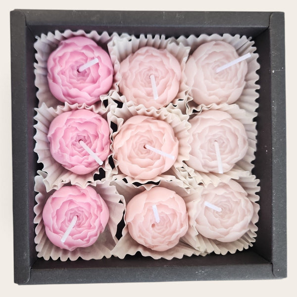 Shades of Pink Rose Candle Box