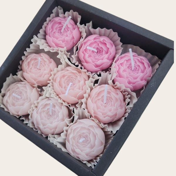 Shades of Pink Rose Candle Box