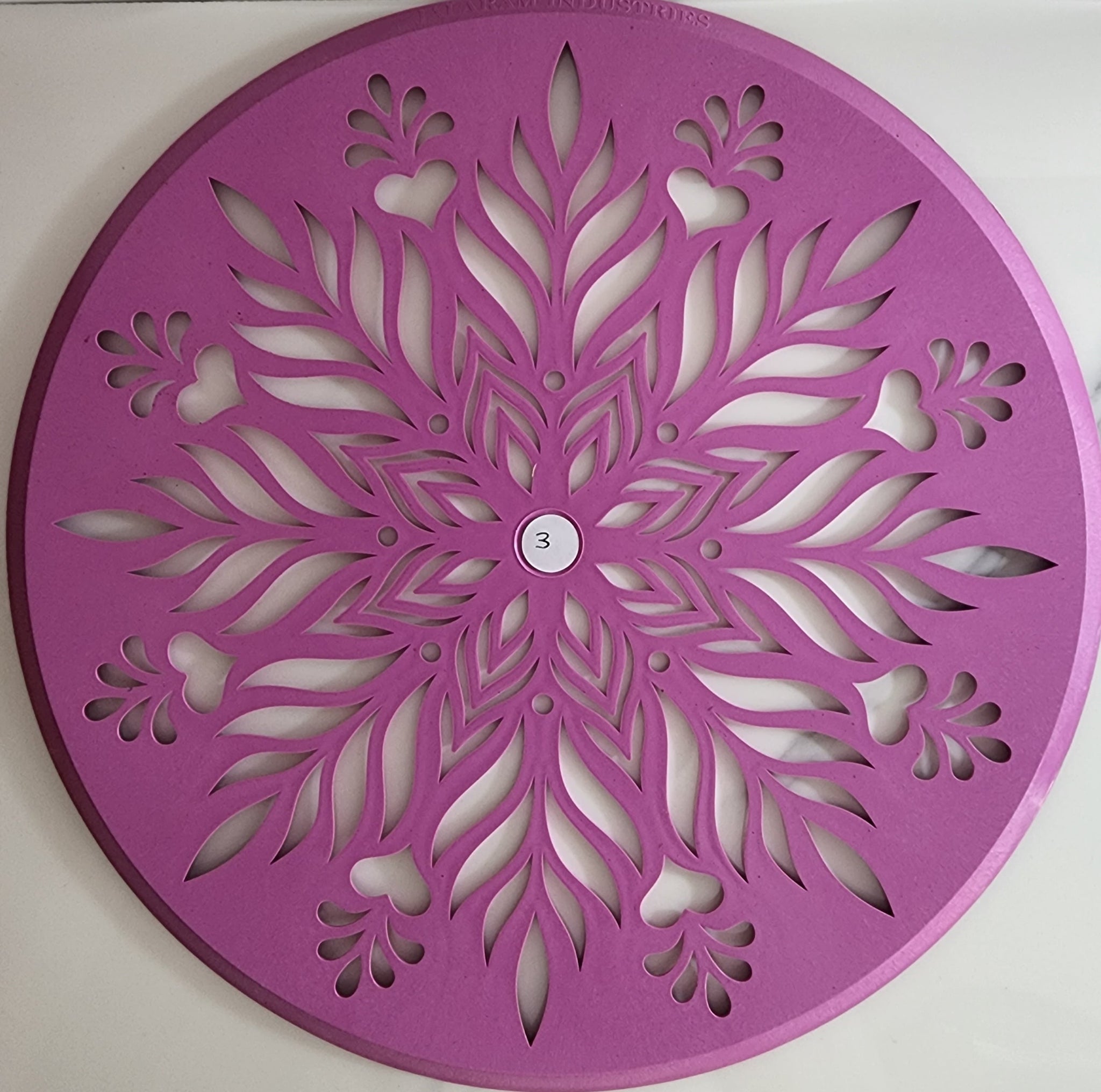 Round Rangoli Stencil