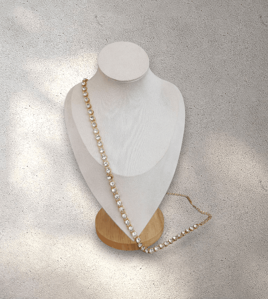 Single Line Gold and Silver Sari Belt