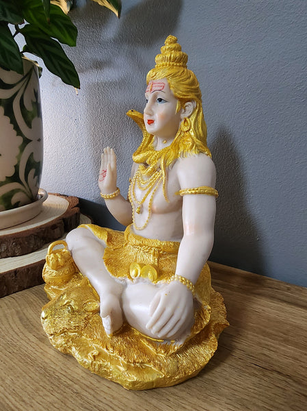 Gold and White Lord Shiva Murthi