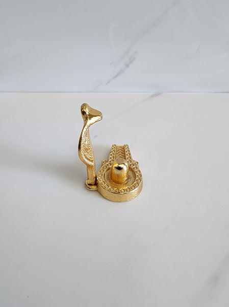 Gold Shiv Lingam with Nag