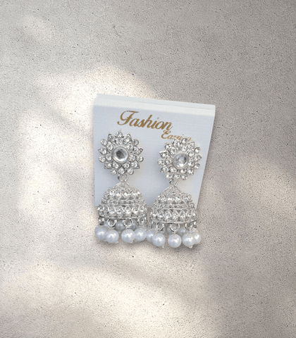 Silver Jhumka (Earring) - Design 2