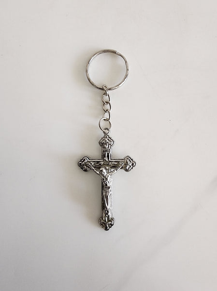 Silver Cross Keyring