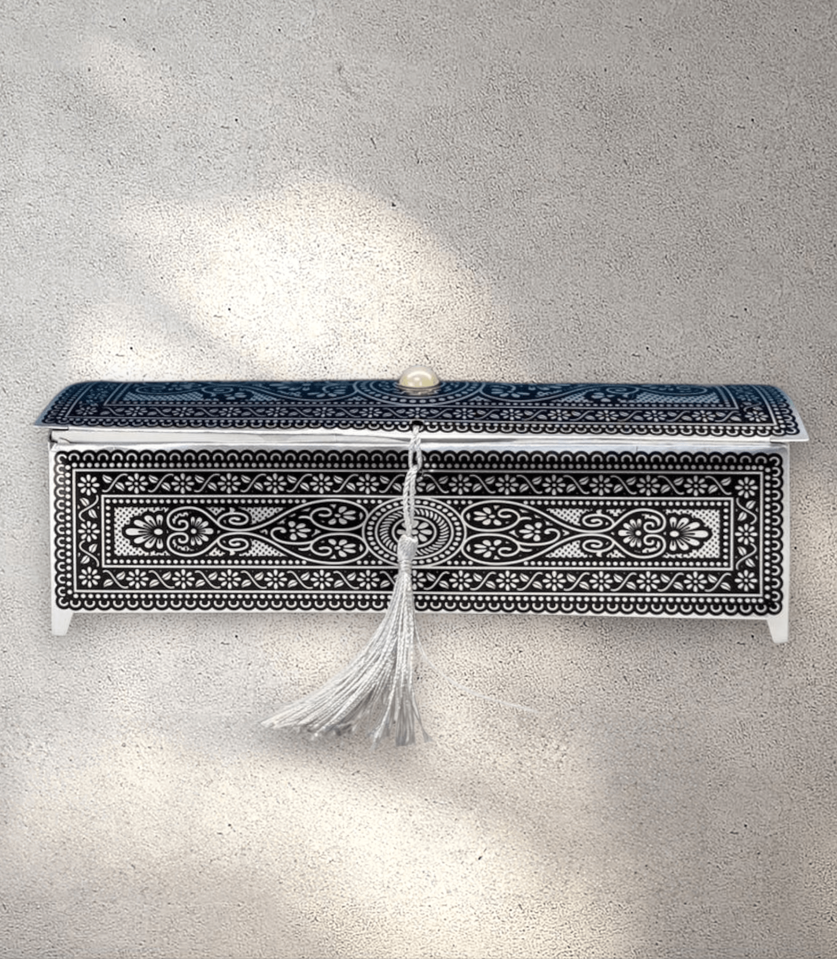 Large SIlver Royal Diwali Box