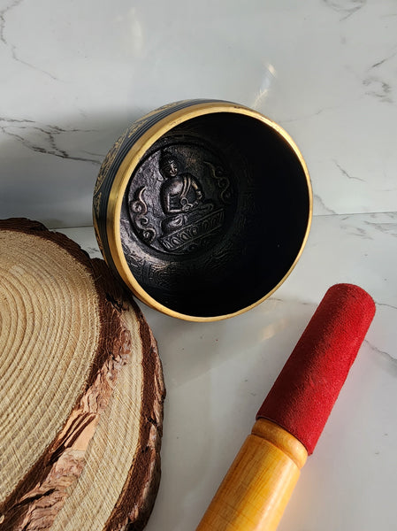Black and Gold Singing Bowl