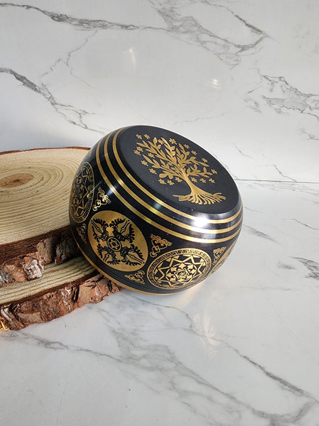 Black and Gold Singing Bowl