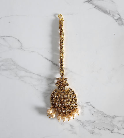 Gold Pearl Sirbandi - Style 2