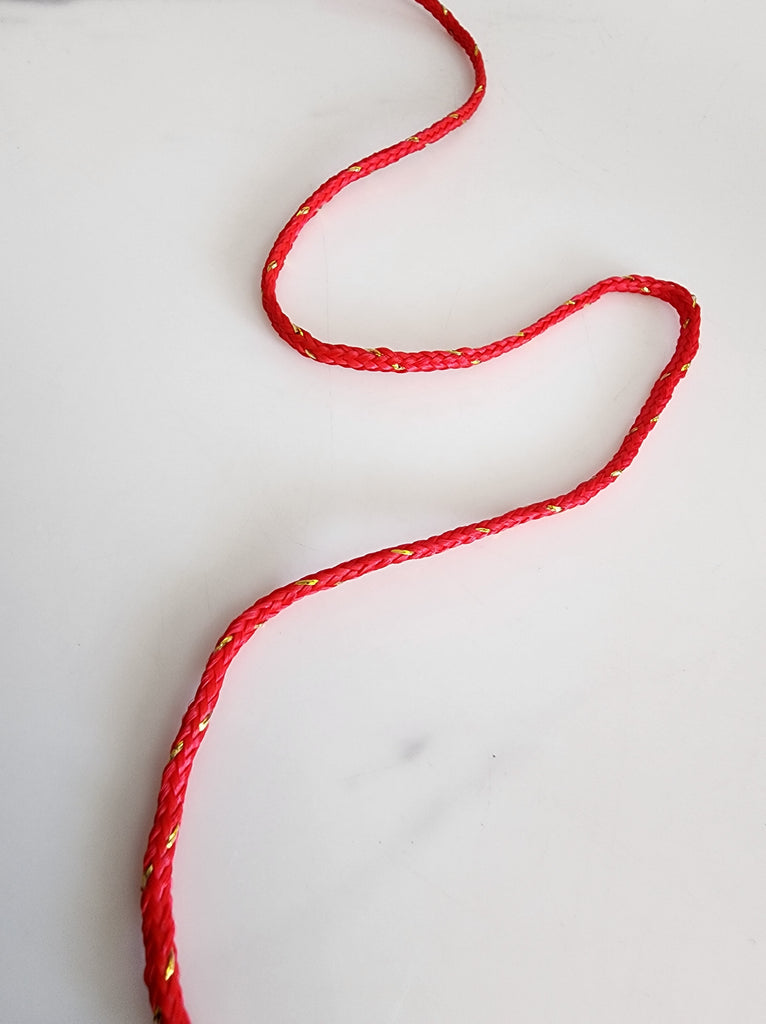 Red and Gold Plain Lakshmi String – The Guru's Hut