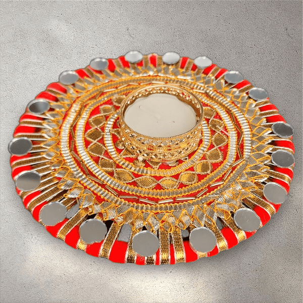 Round Mirror Tealight Holder