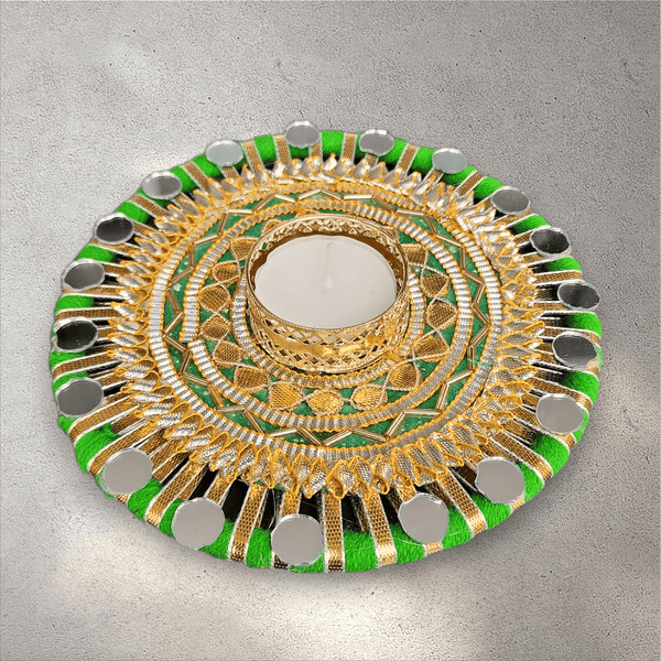 Round Mirror Tealight Holder