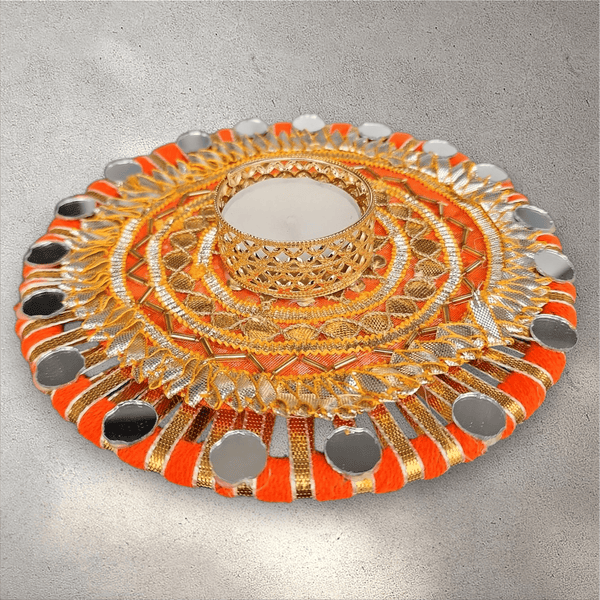 Round Mirror Tealight Holder