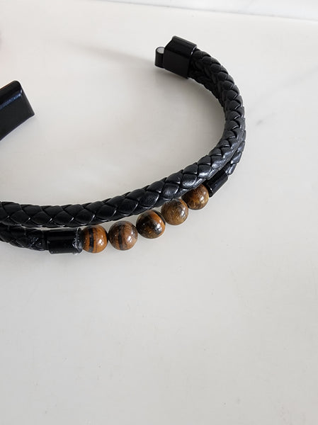 Black Tiger's Eye Men's Bracelet