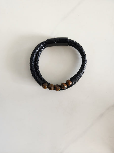 Black Tiger's Eye Men's Bracelet