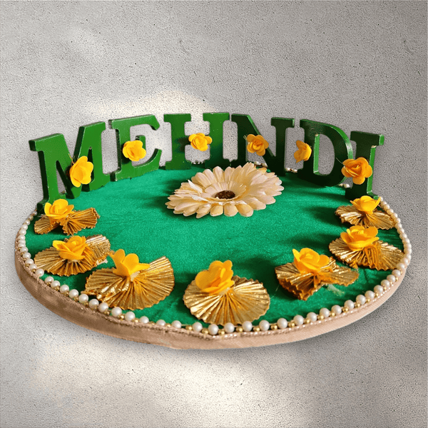 Green Mendhi Tray