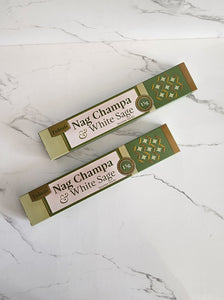 Tulasi Nag Champa and White Sage Incense Sticks