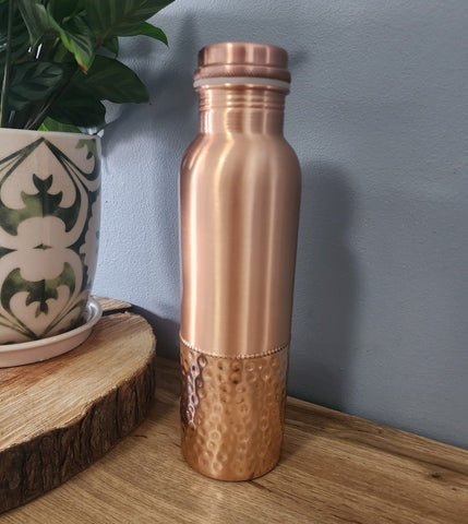 Smooth Top - Dimple Bottom Copper Water Bottle 950ml