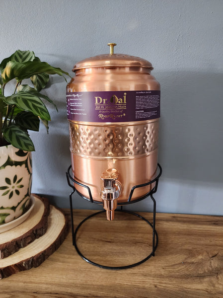 Copper Water Dispenser with Stand (5L)