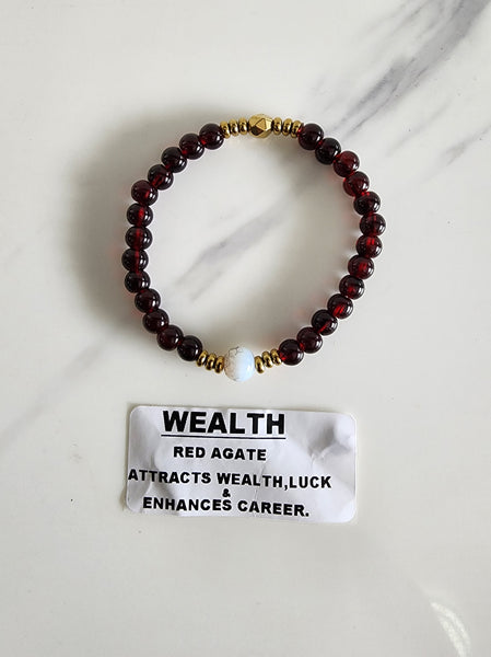 Red Agate Wealth Bracelet