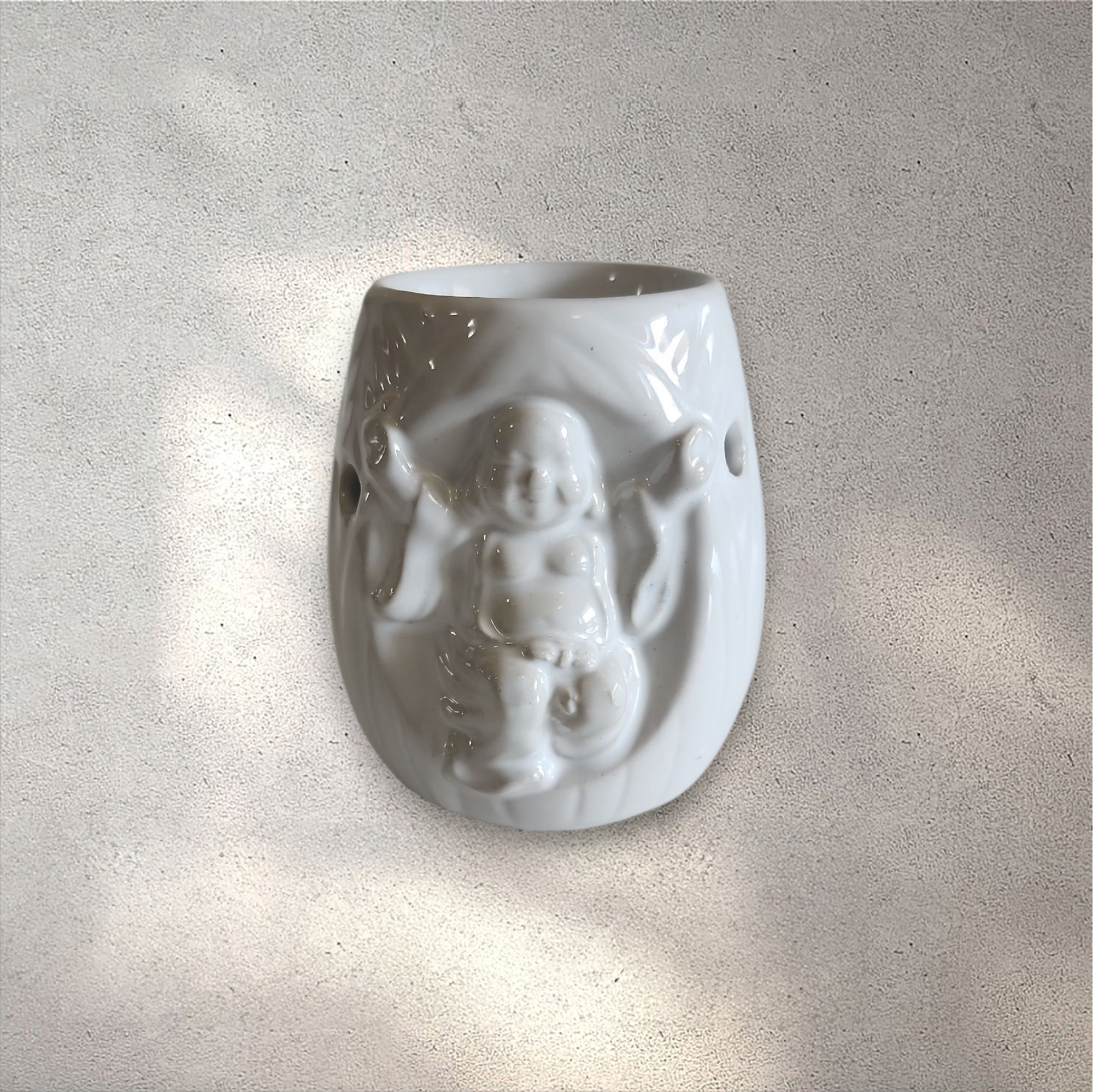 Happy Buddha Ceramic Oil Burner