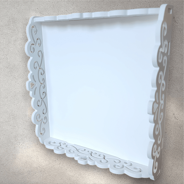 Large White Tray