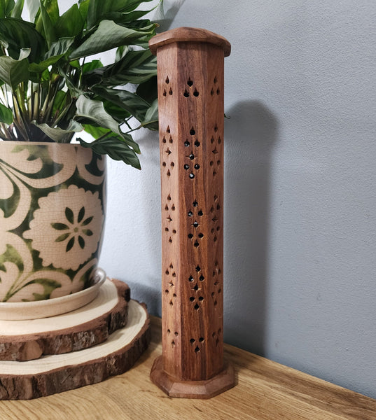 Wooden Incense and Cone Holder