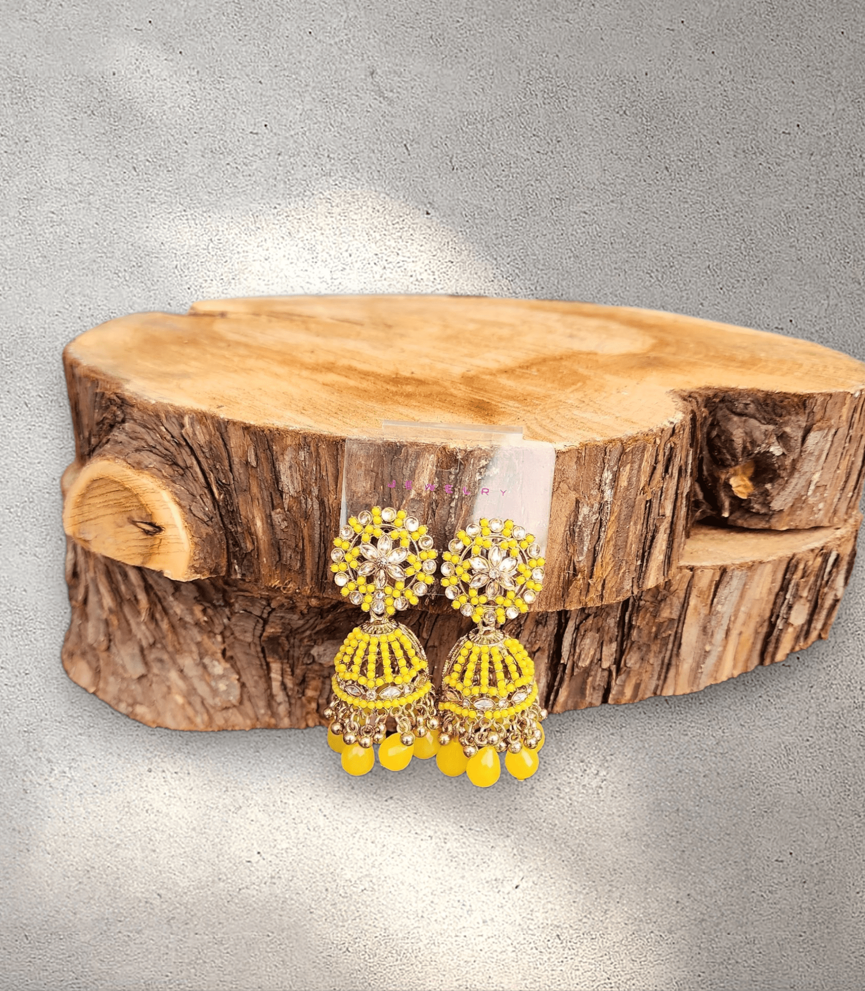 Yellow Jhumka