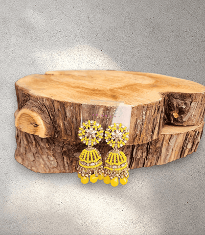 Yellow Jhumka