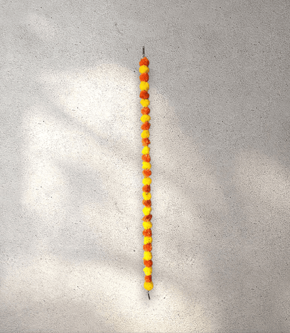 Orange and Yellow Marigold Garland (1.4 m)