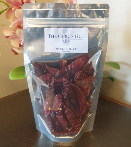Dry Whole Red Chillies 50g