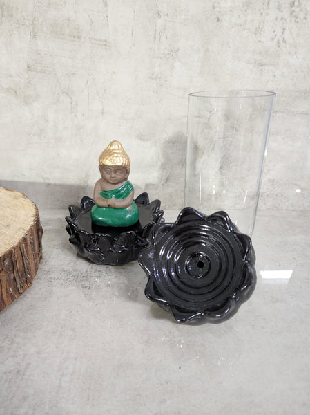 Glass Buddha Head Backflow Burner