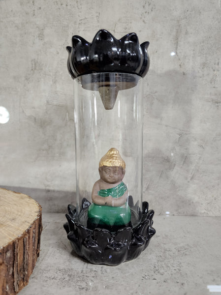 Glass Buddha Head Backflow Burner