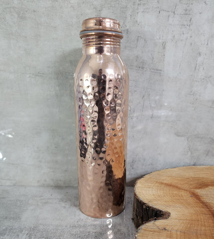 Dimple Copper Water Bottle 950ml