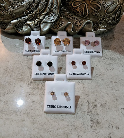 Cubic Zirconia Earring Set 3