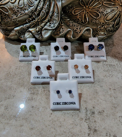 Cubic Zirconia Earring Set 1