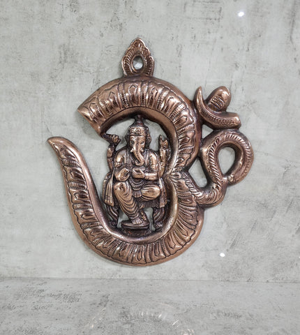 Bronze Ganesha Aum Door Ornament - Style 2