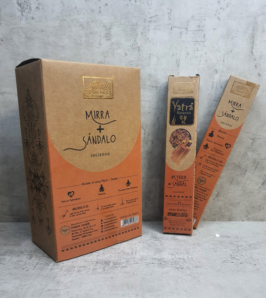 Yatra Naturals Incense - Myrrh and Sandal